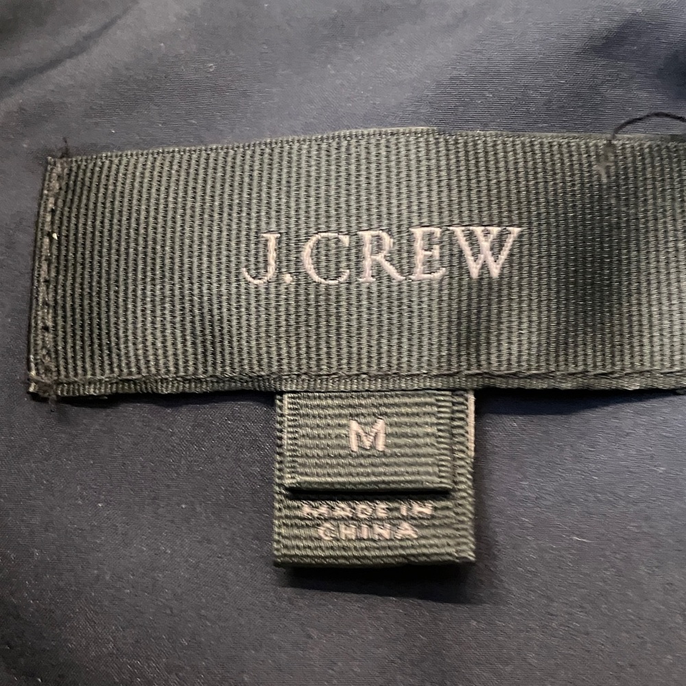 J. Crew Navy and White Gingham Checked Puffer Vest - Picture 2 of 10